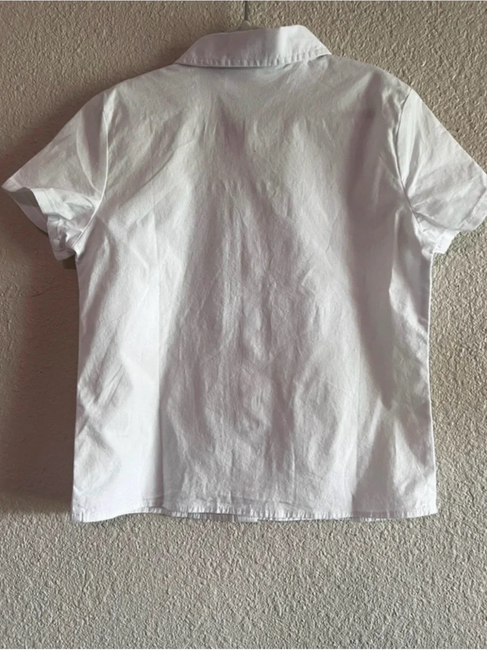 The Children's Place White Short-Sleeve Button-Up Shirt